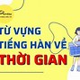 Tiếng Hàn Thứ Ngày Tháng